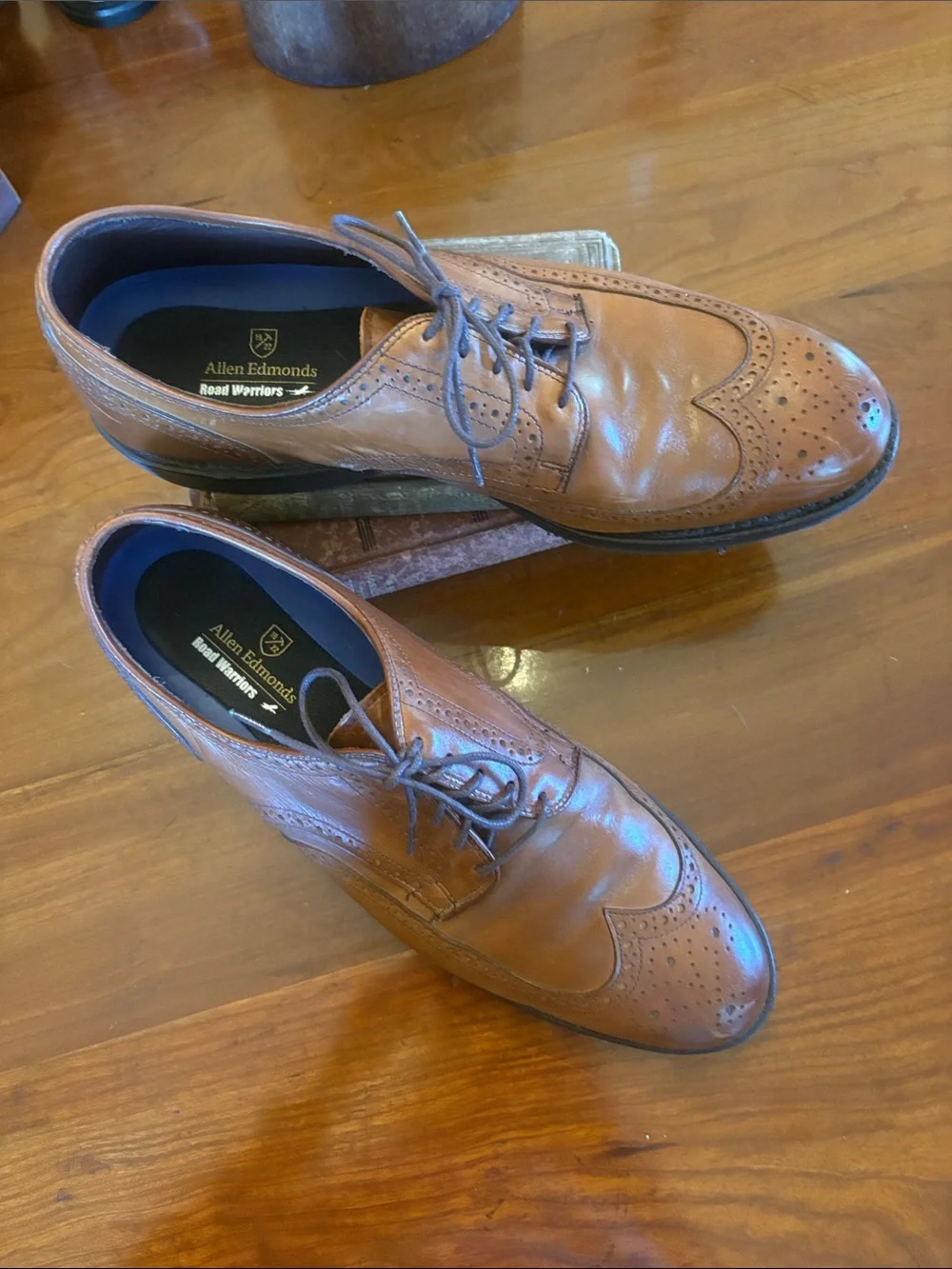 Allen Edmonds Road Warriors Wingtip Derby Shoes – Brown Leather – Men’s Size 12